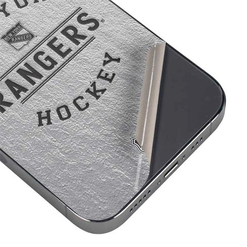 NHL New York Rangers Black Text iPhone 16 Pro Skin